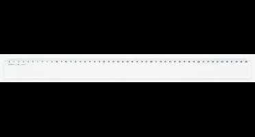 Aristo liniaal - lengte 50cm - mm/cm schaalverdeling - glashelder plexiglas - AR-1435