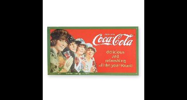 Coca-Cola Wandbord 'Four Seasons' - Metaal - 22 x 41 cm