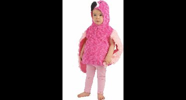Vegaoo - Pluche roze flamingo outfit voor kinderen