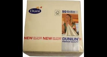 Duni servet Dunilin - 40x 40 cm - 45 stuks