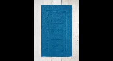 De Witte Lietaer Dolce Badmat 60 x 100 cm - Egyptisch katoen/blauw