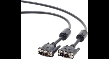 Gembird DVI-D/DVI-D 3m DVI kabel Zwart