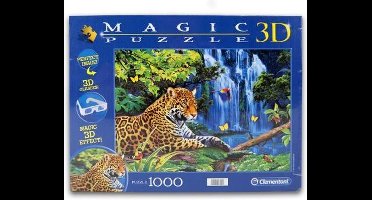 Clementoni 3D Magic Puzzel - Jaguar Jungle - 1000 Stukjes