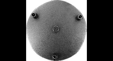 ETH plafondkap 3 snoeren - Ø15 cm - metaal - zwart - rond