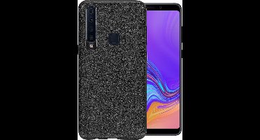 Glitter Hoesje geschikt voor Samsung Galaxy A9 (2018) Siliconen TPU Case Zwart - Glitters Cover van iCall