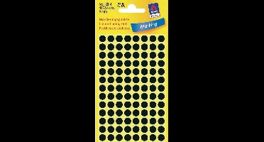 Avery 3009 Ronde Etiket 8mm Zwart - 4160 Etiketten