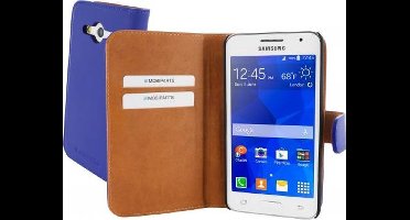 Mobiparts Premium Wallet Case Samsung Galaxy Core 2 Blue