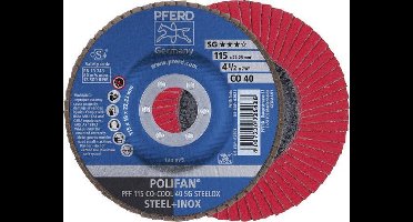 PFERD lamellenschijf POLIFAN CO-COOL SG STEELOX Ø 125 mm korrelgr...