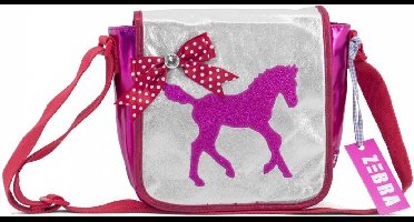 Zebra Trends Kids - Schoudertas - Kinderen - Wit;Roze