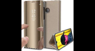 Hoesje geschikt voor Huawei P Smart 2019 - Book Case Spiegel Goud