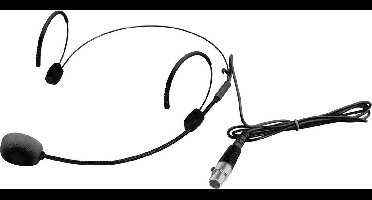 Omnitronic UHF-300 Spraakmicrofoon Headset Mini-XLR