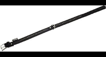Hond Halsband Gevoerd Monte Carlo Zwart S / M 17-22cm 14mm