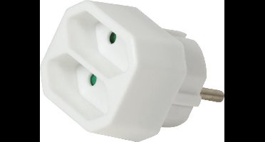 LogiLink LPS218 power uitbreiding Binnen 2 AC-uitgang(en) Wit