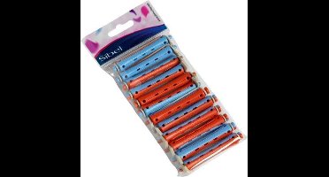 Sibel Permanentkruller Kort 12st Blauw Rood 10mm