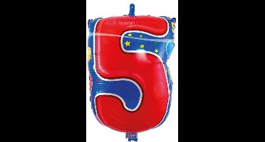 Folat - Folieballon - 5 Jaar - Zonder vulling