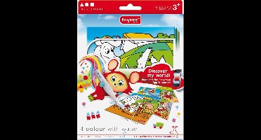 Bruynzeel Inspiring Young 4 kleurplaten met brush pen