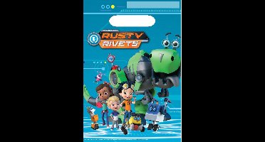 Nickelodeon Uitdeelzakjes Rusty Rivets 23 Cm 8 Stuks Blauw