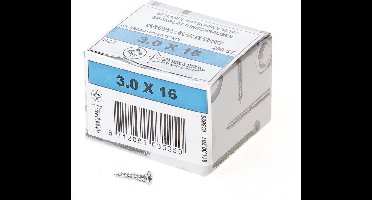 ASF Fischer Fischer Spaanplaatschroef platkop verzinkt pozidriv 3.0 x 16mm (Prijs per 200 stuks)