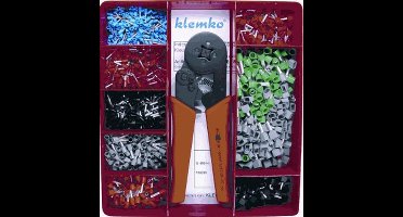 KLEMKO assortimentsdoos geïsoleerde adereindhulzen met perstang (ATK-GPH6DI-KT)