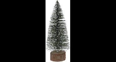 Kerstboompje 25Cm Groen Sneeuw Kerstartikelen