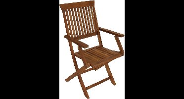 4 delige set tuinstoelen Acacia hout