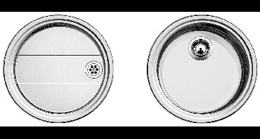 Spoelbak Blanco Rondosol  Set 513310 opbouw