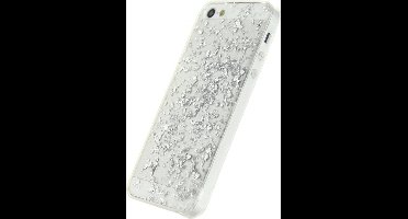Xccess TPU Case Glitter Clear Silver iPhone 5/5S/SE