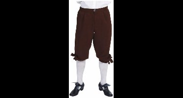 Markies heren broek bruin - Carnaval kleding mannen maat XL