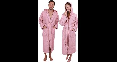 Badjas badstof met capuchon voor dames en heren 100% katoenen saunabadjas - lange badjas - saunajas