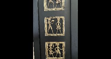 Chaque Decor Wall Art Warli Brass Figurine