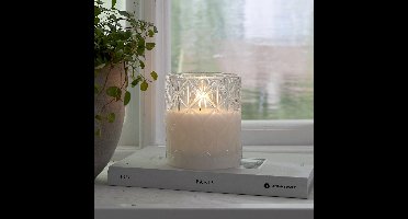 Star Trading LED-kaarsvlam Romb, wit, 10x8,5cm