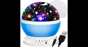 LED nachtlamp - Met projector - Blauw