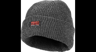 Thermo muts/hanschoenen - Set - Donker Grijs - One Size - Thermo handschoenen - Wintermuts