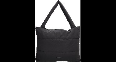 Beagles Calvia Shopper Soft Puffer Schoudertas Trendy Ruim en Licht - Tote Bag - Dames Tas - Zwart