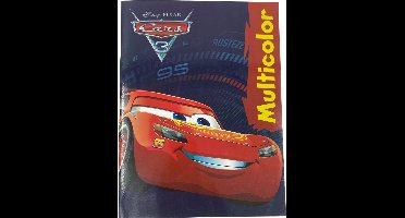 Multicolor Disney Pixar Cars 3 Kleurboek - Stoere Kleurplaten met Lightning McQueen - 32 Pagina's - Geschikt voor Kleurpotloden en Wasco