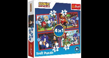 Trefl Trefl - Puzzels - 4in1" - De avonturen van Sonic / SEGA Sonic The Hedgehog"