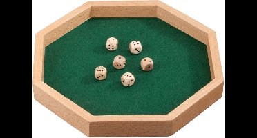 Philos Dobbelsteenbak Hout Octagon - Pitjesbak