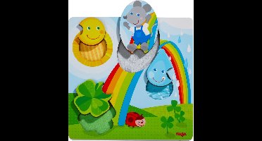 Haba Vormenpuzzel Muis Polyester Junior 4 Stukjes