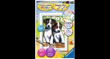 Ravensburger Schilderen op nummer - Schattige puppies hobbypakket - Acrylverf