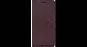 LuxeBass Telefoon Wallet Bookcase voor Samsung Galaxy Note 10 Plus - Portemonnee telefoonhoesje voor Bankpassen - Kunstleer - Siliconen Houder - Magnetische sluiten- Bruin - bookcase - boekhoesje - book case - boek hoesje