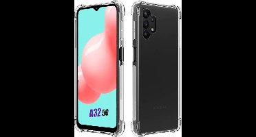 LuxeBass Hoesje geschikt voor Samsung Galaxy A32 Anti-Shock transparant hoesje silicone