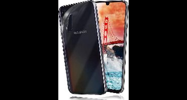 LuxeBass Hoesje geschikt voor Samsung Galaxy A50 / A50s - Dubbelzijdig Siliconen hoesje - 2 in 1 (360 graden) - telefoonhoes - gsm hoes - gsm hoesjes