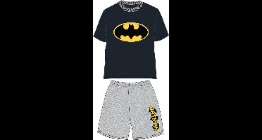 Batman - Pyjama - maat 98 - Bat-Man - Shortama - zwart shirt met grijze broek