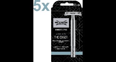 5x Wilkinson Sword - The Edger - Barber's Style - Classic - Scheersysteem + 5 Scheermesjes - Special Edition