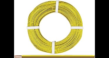 Donau Elektronik 250-38-25 Draad 2 x 0.50 mm² Geel, Bruin 25 m