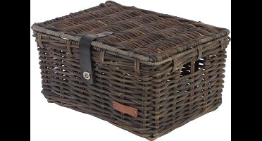 WICKED kratmand L zwart met klep (45x33x24)