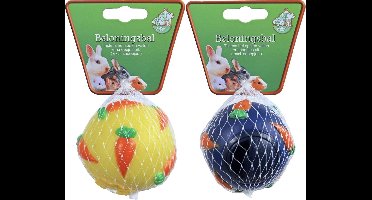 Nobby beloningsbal voor knaagdier met wortelprint assorti