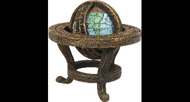 Aqua Della - Aquariumdecoratie - Vissen - Steampunk Wereldbol 8,2x7,8x7,5cm Meerkleurig - 1st