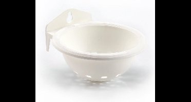 Duvoplus - Vogelnest - Vogel - Nestje Plastiek Met Muurhaak 11,5x5,5cm Wit - 1st