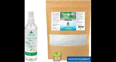 SoLMAG Epsom zout 2.5 kg en 200 ml Magnesium Olie van Regenesis magnesium Voordeelpakket - Badzout - Epsom Salt - Magnesiumsulfaat - Bitterzout - Magnesium Olie Spray - Magnesiumolie Voor Spieren
